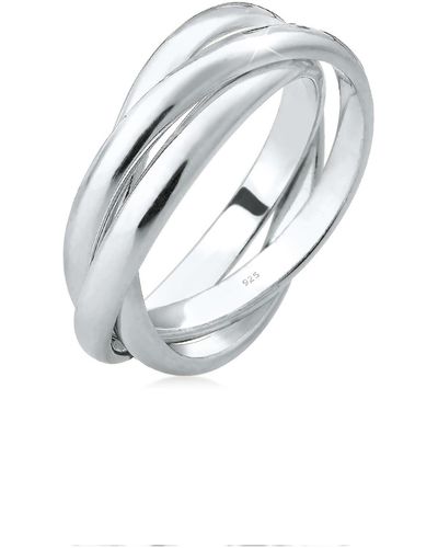 Elli Jewelry Ring ohne stein - Weiß