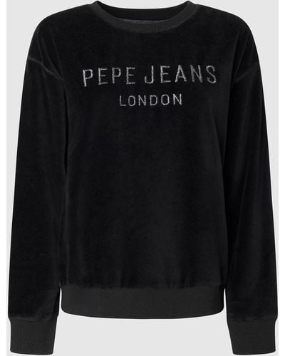 Pepe Jeans Sweatshirt regular fit - Schwarz