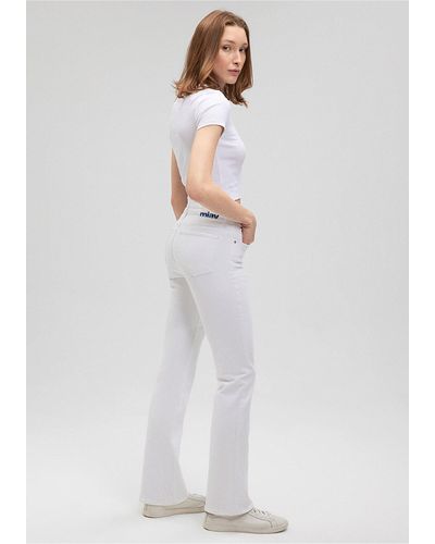 Mavi E jeanshose im 90er-stil -86435 - Weiß