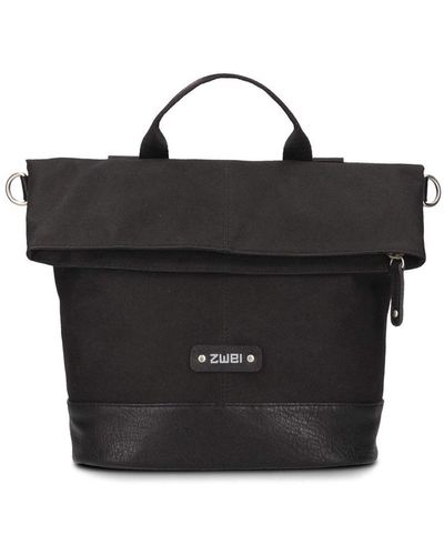 Zwei Handtasche strukturiert - one size - Schwarz