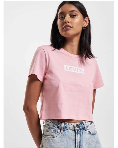 Levi's Levi's grafik prisma crew t-shirt - xs - Pink