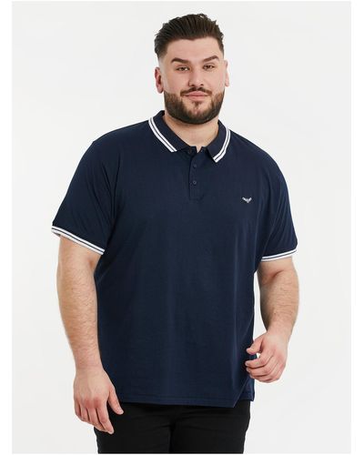 Threadbare Poloshirt relaxed fit - Blau