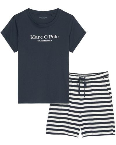 Marc O' Polo Pyjama mix & match baumwolle - Blau