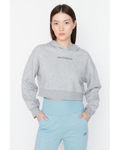 New Balance Es sport-sweatshirt - Grau