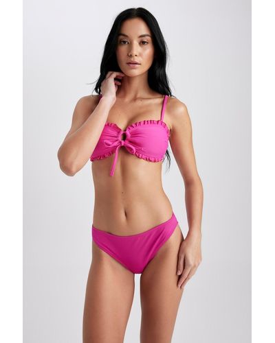 Defacto Fall in love regular fit bikinihose t4308az23sm - Pink