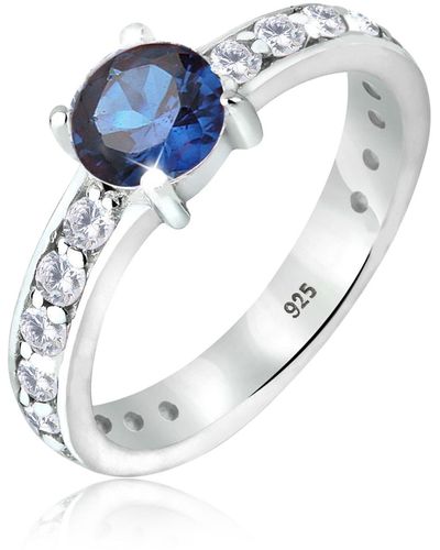 Elli Jewelry Ring saphir - Blau