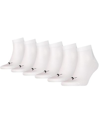 PUMA Unisex Socken 6er Pack Weiß