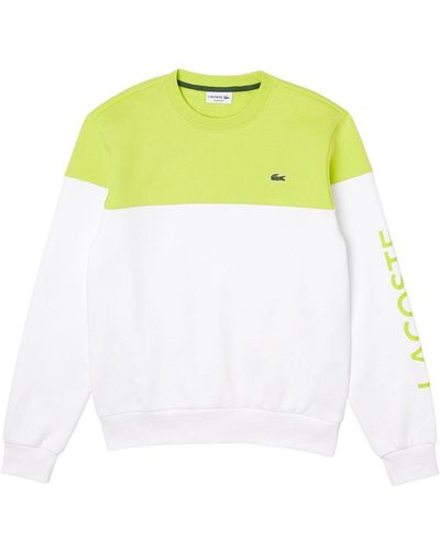 Lacoste Pullover-sweatshirt mit colorblock und logo - Gelb