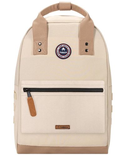 Cabaïa Tagesrucksack old school m recycled - one size - Natur