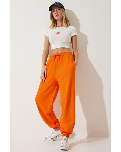 Happiness İstanbul Happiness istanbul farbene baggy-jogginghose - Orange