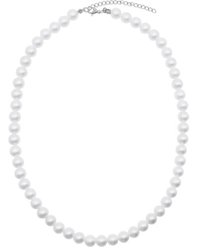 Heideman Edelstahlkette perlenkette nr. 8 modisch - Weiß