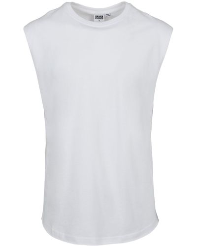 Urban Classics Ärmelloses t-shirt mit offenem rand - Weiß