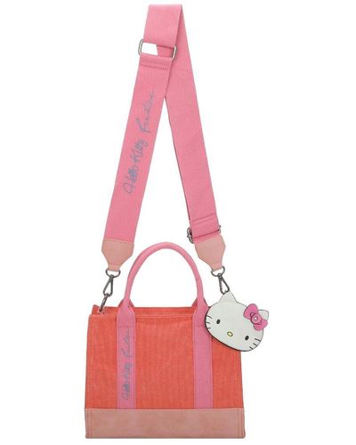 Fritzi aus Preußen Hello kitty fritzi canvas handtasche 26 cm - Pink