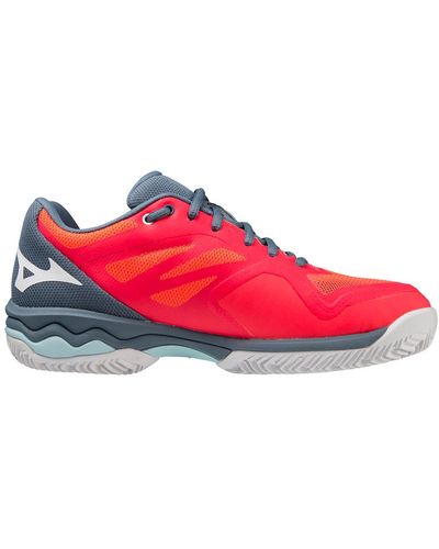 Mizuno Fiery coral 2/weiß/china blue sneaker - 41 - Rot