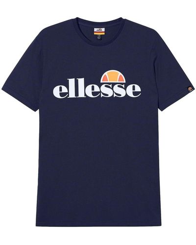 Ellesse T-shirt sl prado tee kurzarm, crewneck, rundhals, logo-print - 2xl - Blau