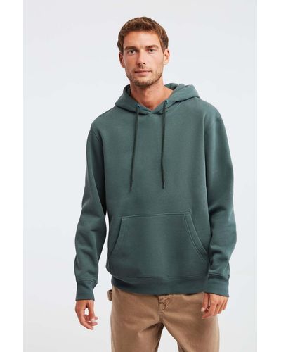 Grimelange Jorge sweatshirt aus weichem stoff mit kapuze, schnurgebunden und normaler passform in - Grün
