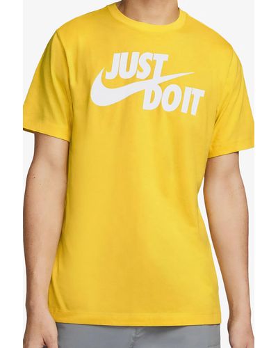 Nike Sport t-shirt regular fit - Gelb