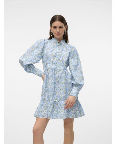 Vero Moda Kleid vmthekla kurzes kleid - Blau