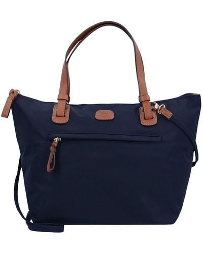 Bric's Handtasche unifarben - Blau