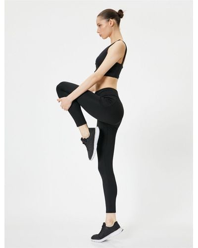 Koton Sport leggings high waist tasche slim fit - Weiß