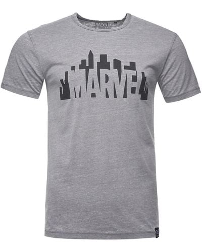 Re:Covered T-shirt marvel city logo hell - Grau