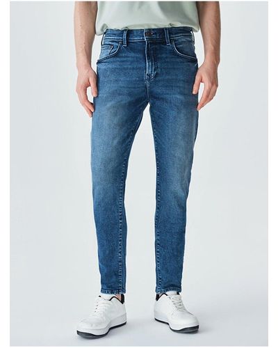 LTB Diego x y skinny jeanshose mit normaler taille und schmalem bein - Blau