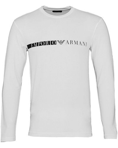 Emporio Armani Sweatshirt slim fit - Weiß