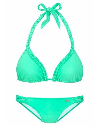 Buffalo Bikini-set unifarben - Grün