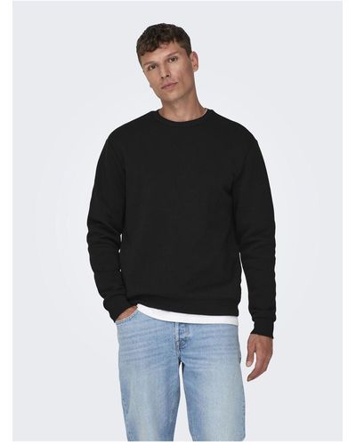 Only & Sons Sweatshirt regular fit - Schwarz