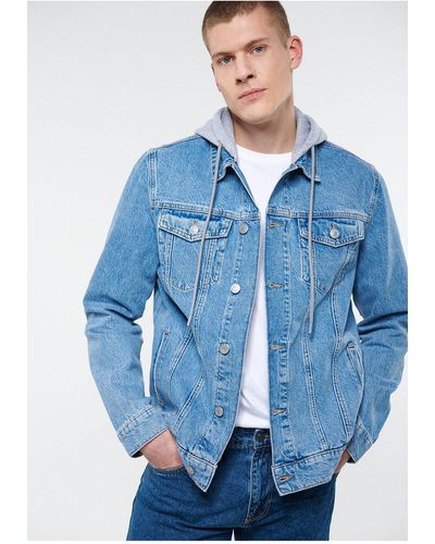 Mavi Brandon light jeansjacke slim fit / slim cut 83860 - Blau