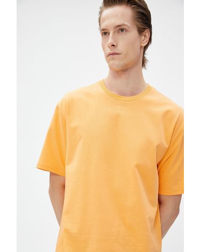 Koton Farbenes t-shirt - Orange