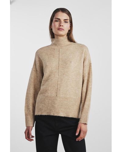 Y.A.S Yasbalis ls high neck knit s. noos - Natur