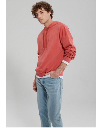 Mavi Es sweatshirt mit kapuze -85124 - Rot