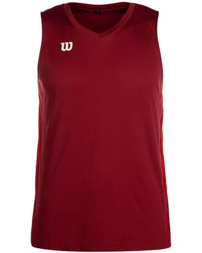 Wilson T-shirt regular fit - Rot