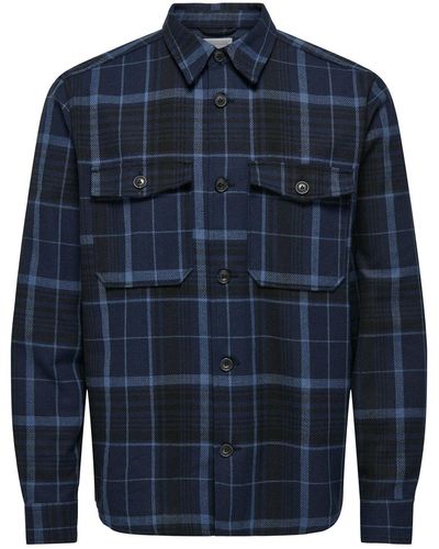Only & Sons Hemd relaxed fit - Blau