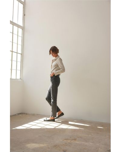 Trendyol E, nachhaltigere bootcut-jeans mit hoher taille - Natur