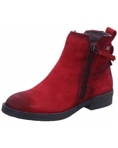 Camel Active Stiefelette flacher absatz - Rot