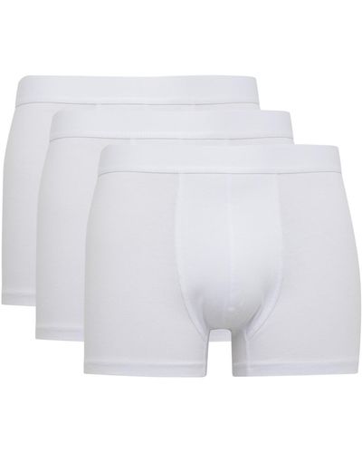 Defacto 3er-pack boxershorts mit normaler passform c3274ax24sm - Weiß