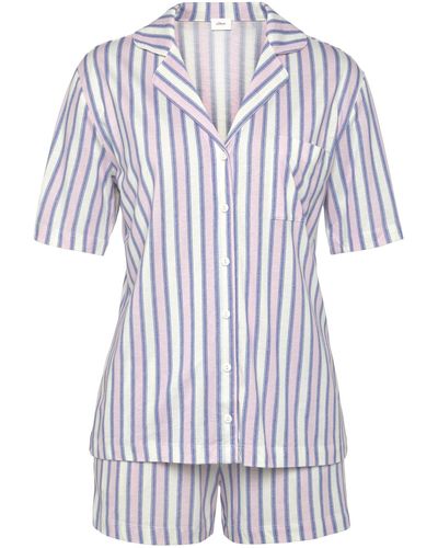 S.oliver Pyjamahose relaxed - Weiß