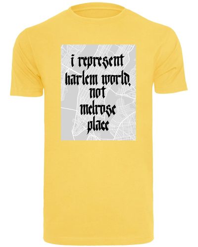 Mister Tee Harlem words tee t-shirt rundhals - Gelb