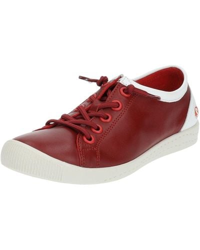 Softinos Sneaker flacher absatz - Rot