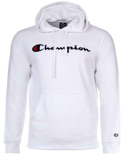 Champion Hoodie sweatshirt, pullover, logo, kapuze, einfarbig - Weiß