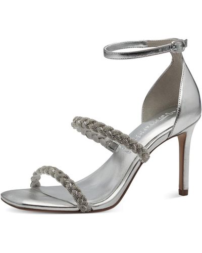 Tamaris Komfort sandalen 1-28035-42 941 silver textil/synthetik mit touch-it - Grau