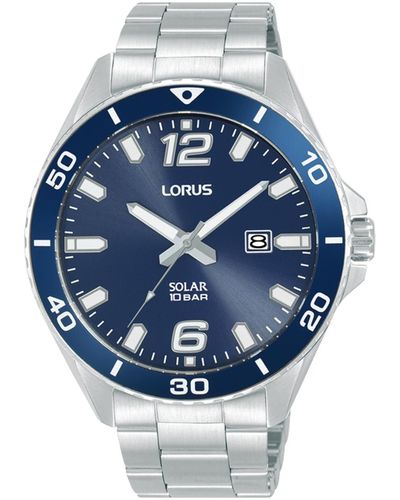 Lorus Armbanduhr silber - Blau