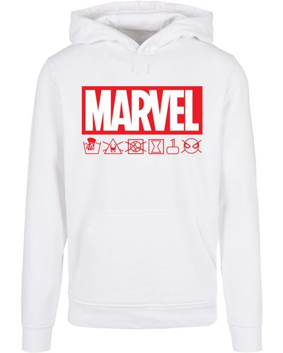 F4NT4STIC Marvel spray logo mit basic hoody in Weiß für Herren | Lyst DE | Hoodies