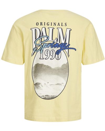 Jack & Jones Bedrucktes t-shirt mit rundhalsausschnitt – palma - Mettallic