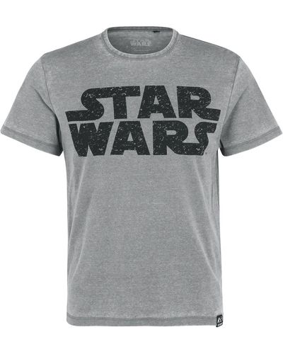 Re:Covered T-shirt star wars vintage-logo - Grau