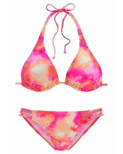 Venice Beach Bikini-set unifarben - Pink