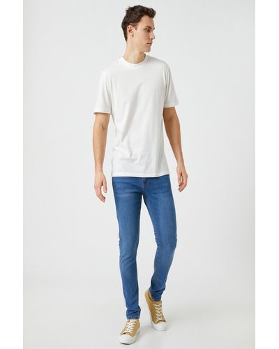 Koton Mittelgroße indigo-jeans - Blau