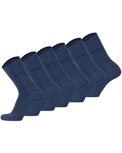 Camel Active Socken, 6er-pack basic socken, bio-baumwolle - Blau
